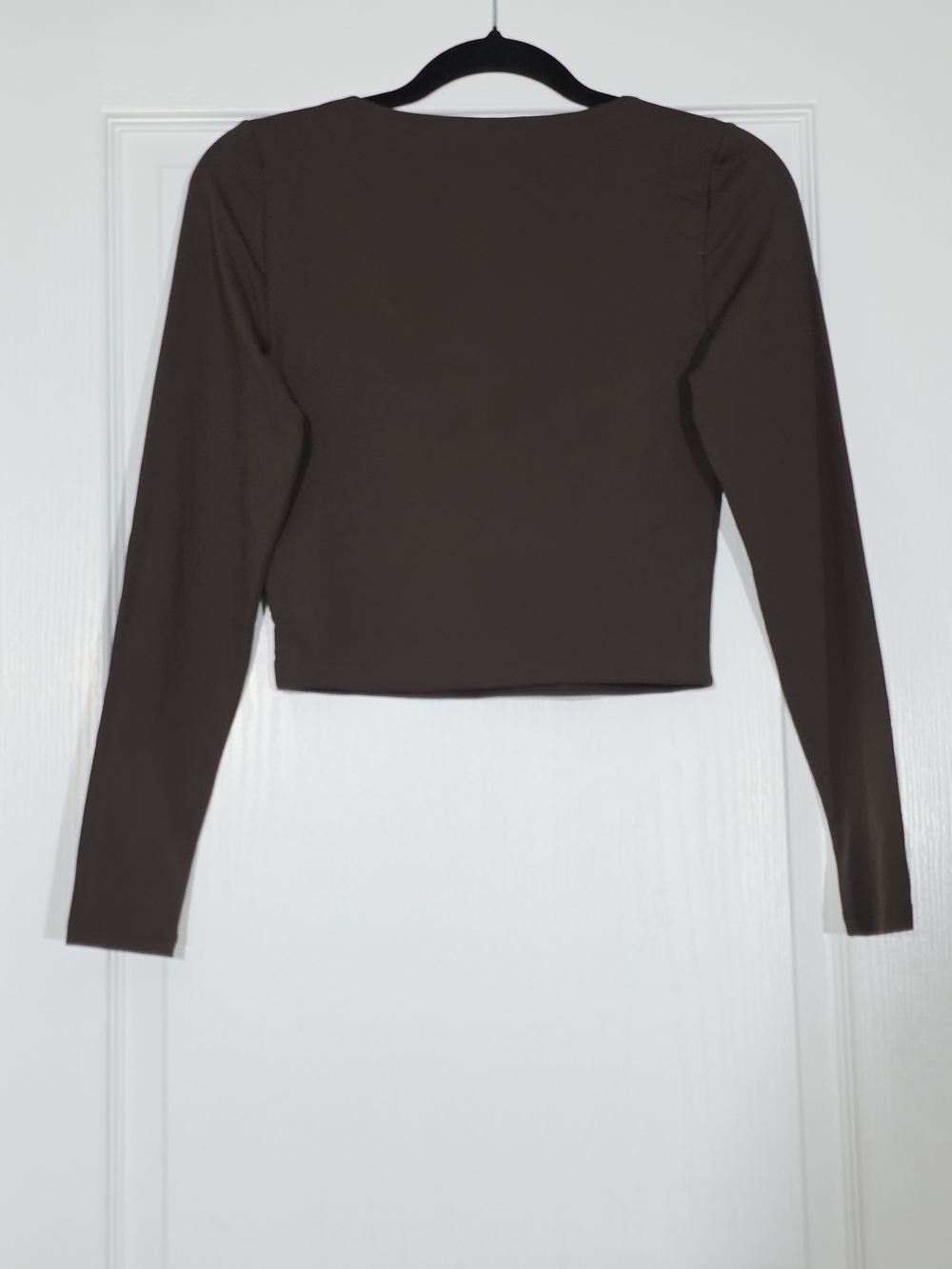 EUC Aritzia Babaton Contour Scoopneck Longsleeve - Mocha Brown Size M - Picture 5 of 8